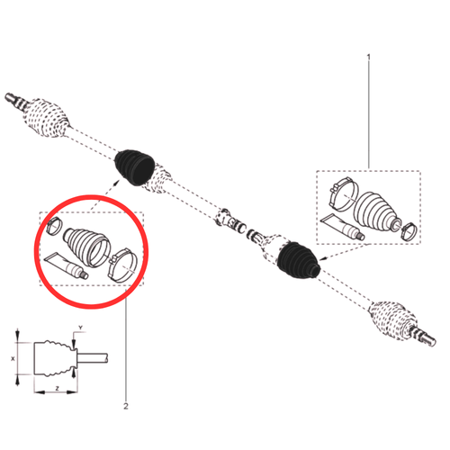 RN 550547 COIFA HOMOCINETICA LADO RODA KANGOO ELETRICA 6001550547 -4-